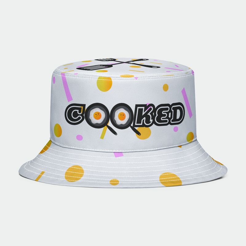 Cooked Retro Pattern Bucket Hat