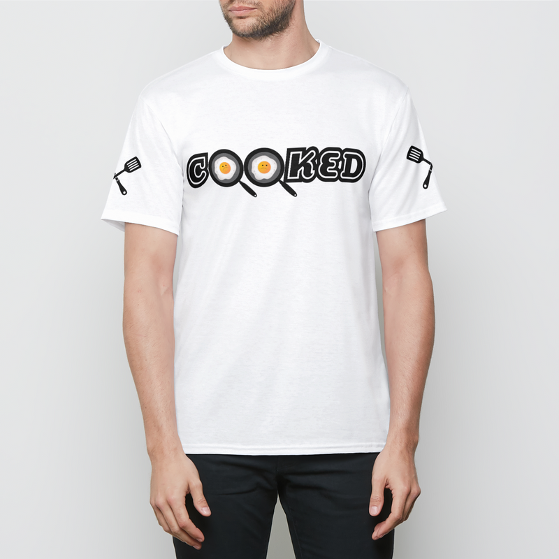 Cooked White Crew Tee