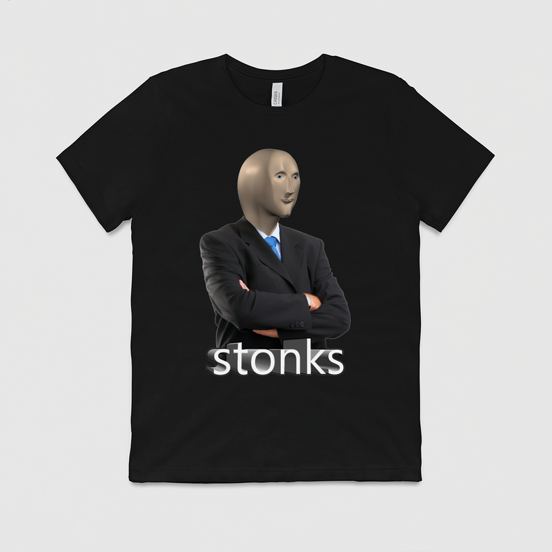 Stonks Mens Crew Tee