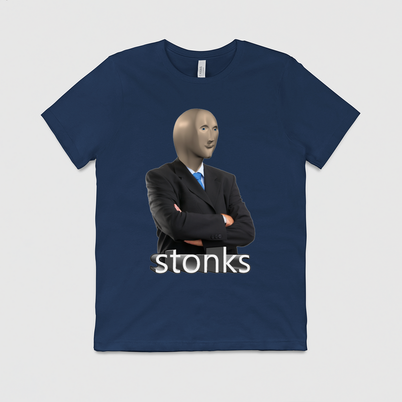 Stonks Mens Crew Tee